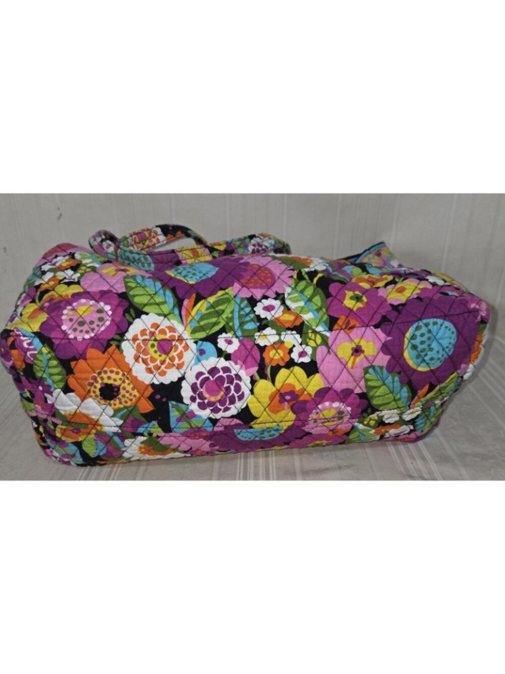 Vera Bradley Va Va Bloom Floral Large Tote Bag Purse Flowers Quilted Retired - Picture 5 of 8